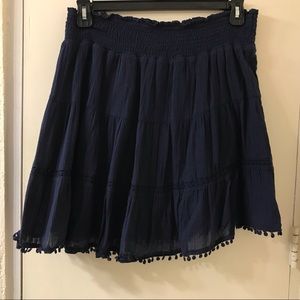 OLD NAVY MIDI LENGTH SKIRT SIZE LG COLOR NAVY